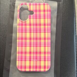 Fragola Plaid Pink and Yellow Phone Case 17